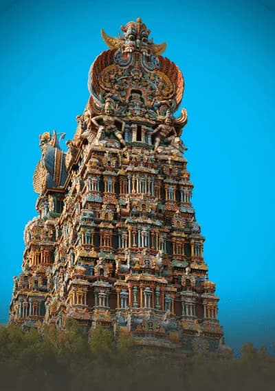 Tamil Nadu Temple – South India Motorcycle Tour Hindu temple in Tamil Nadu discovered during a motorcycle tour in South India